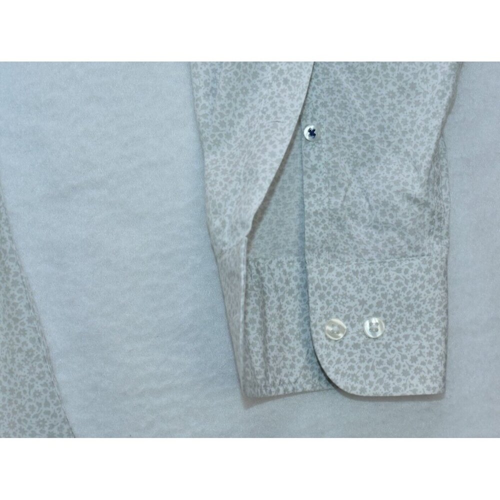Bonobos Desk To Dinner Men's Shirt Size XL White Flowers Printed Long Sleeve - Picture 5 of 11